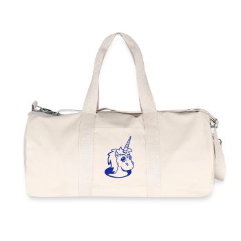 Licorne Fille Joli Trou Inférieur Dessin Animé Fille Mignonne - Sac de sport en toile recyclée Stanley/Stella - blanc naturel - Devant
