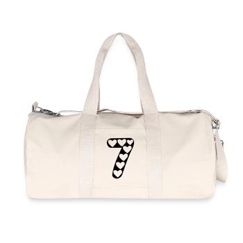 7 love heart tattoo 055 - Sac de sport en toile recyclée Stanley/Stella - blanc naturel - Devant