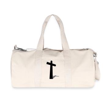 Christian Cross Shade 2c - Recycled Canvas Sports Bag by Stanley/Stella - natural - Front