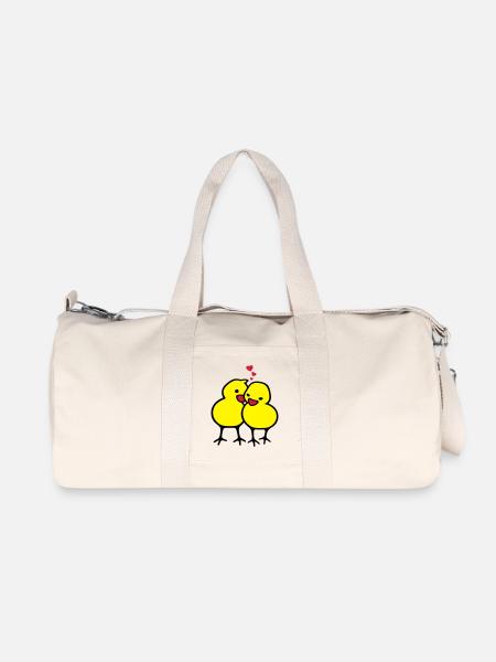 chicks in love (c) - Recycled Canvas Sports Bag by Stanley/Stella - natural