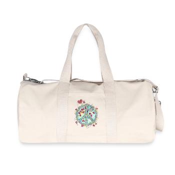Peace - Recycelte Canvas-Sporttasche von Stanley/Stella - Naturweiß - Vorne