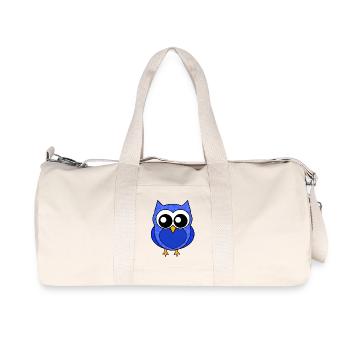 Eule für Jungs / Owl - Recycelte Canvas-Sporttasche von Stanley/Stella - Naturweiß - Vorne