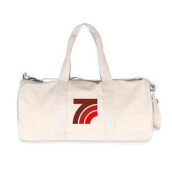 Graphic curves - Recycled Canvas Sports Bag by Stanley/Stella - natural - Front