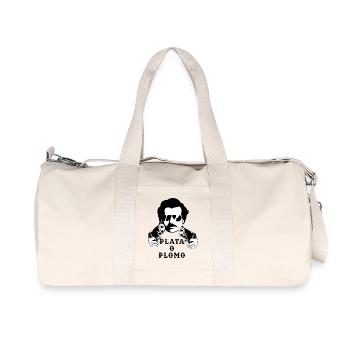 Pablo Escobar - Silber oder Blei-T-Shirt - Recycelte Canvas-Sporttasche von Stanley/Stella - Naturweiß - Vorne