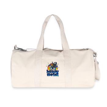 Heavy Metal Music Unicorn Pony Rainbow Pink Fan - Recycled Canvas Sports Bag by Stanley/Stella - natural - Front