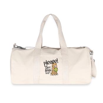 Can I keep him? - Recycelte Canvas-Sporttasche von Stanley/Stella - Naturweiß - Vorne