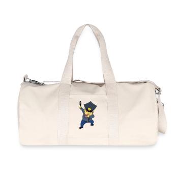 Tamponnant policier dab cadeau drôle drôle - Sac de sport en toile recyclée Stanley/Stella - blanc naturel - Devant