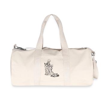 chrétien - Sac de sport en toile recyclée Stanley/Stella - blanc naturel - Devant