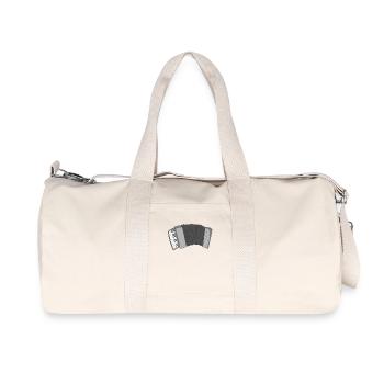Akkordeon - Recycelte Canvas-Sporttasche von Stanley/Stella - Naturweiß - Vorne