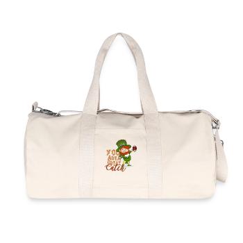 St. Patrick's Day American Football Sports Gift - Recycled Canvas Sports Bag by Stanley/Stella - natural - Front