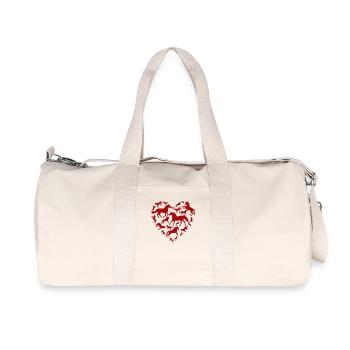 Drôle Mon cheval est mon cadeau T-shirt Valentine - Sac de sport en toile recyclée Stanley/Stella - blanc naturel - Devant