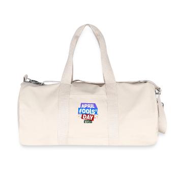 T-shirt d'un poisson d'avril - Journée nationale des farces Avril - Sac de sport en toile recyclée Stanley/Stella - blanc naturel - Devant