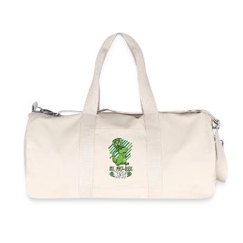 St Patrick's day outfit T-Rex gift beer Ireland - Recycled Canvas Sports Bag by Stanley/Stella - natural - Front