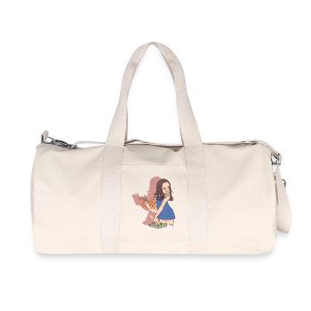 Emma Studenten - Recycelte Canvas-Sporttasche von Stanley/Stella - Naturweiß - Vorne