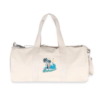 Bahamas vacances plage soleil - Sac de sport en toile recyclée Stanley/Stella - blanc naturel - Devant