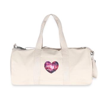 Coeur de l'espace - Sac de sport en toile recyclée Stanley/Stella - blanc naturel - Devant