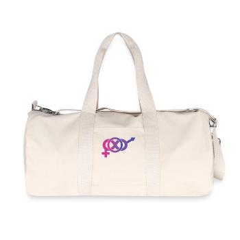 Bisexual T-Shirt - Bisexual - Bi - LGBT - CSD - Recycled Canvas Sports Bag by Stanley/Stella - natural - Front