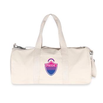 Bisexual T-Shirt - Bisexual - Bi - LGBT - Brand - Recycled Canvas Sports Bag by Stanley/Stella - natural - Front