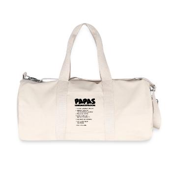 Daddy's favorite sayings - gift - Recycled Canvas Sports Bag by Stanley/Stella - natural - Front