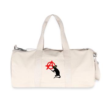 punk rock rat - Sac de sport en toile recyclée Stanley/Stella - blanc naturel - Devant