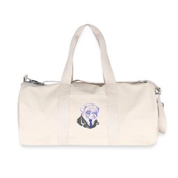 Dogs Professor Dog Dogs Gift - Recycled Canvas Sports Bag by Stanley/Stella - natural - Front