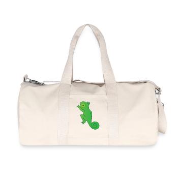 Reptil - Chamäleon - Chamäleons - Geschenk - Recycelte Canvas-Sporttasche von Stanley/Stella - Naturweiß - Vorne