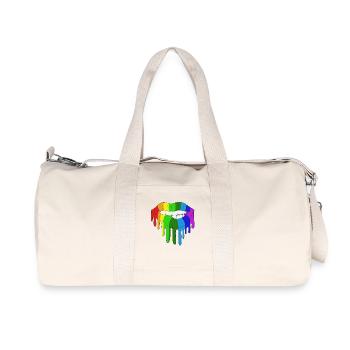 LGBTQ Gay lesbian rainbow homosexual schwul trans - Recycelte Canvas-Sporttasche von Stanley/Stella - Naturweiß - Vorne