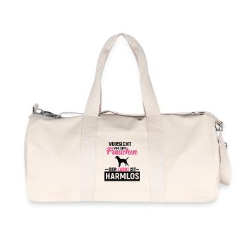 Labrador Retriever - Recycelte Canvas-Sporttasche von Stanley/Stella - Naturweiß - Vorne