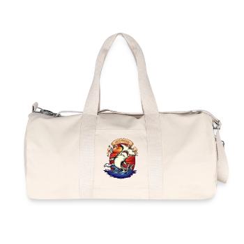 Requin-marteau animaux marins tatouage - Sac de sport en toile recyclée Stanley/Stella - blanc naturel - Devant