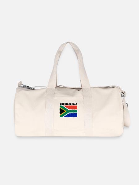 Afrique du Sud - Sac de sport en toile recyclée Stanley/Stella - blanc naturel