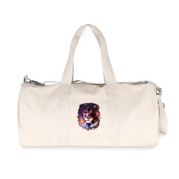 Löwe - Recycelte Canvas-Sporttasche von Stanley/Stella - Naturweiß - Vorne
