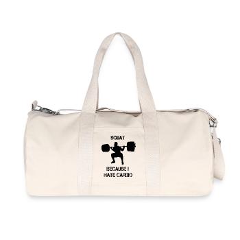 Squat Bodybuilding Powerlifting musculation de musculation - Sac de sport en toile recyclée Stanley/Stella - blanc naturel - Devant