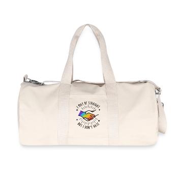 I May Be Straight But I Don't Hate - Recycled Canvas Sports Bag by Stanley/Stella - natural - Front