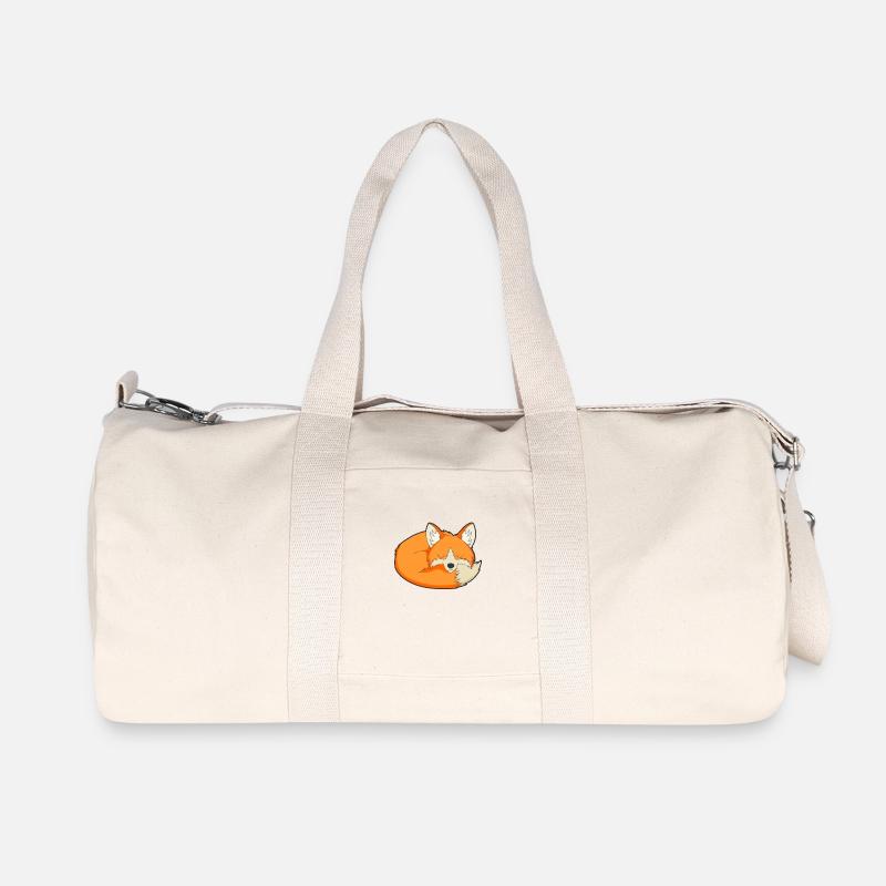 Schlafender Fuchs - Recycelte Canvas-Sporttasche von Stanley/Stella - Naturweiß