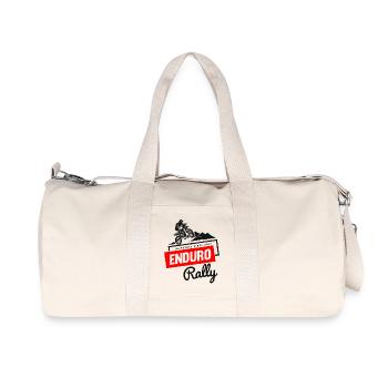 Enduro Rally Adventure Stunt Motor Cross Biker - Recycled Canvas Sports Bag by Stanley/Stella - natural - Front