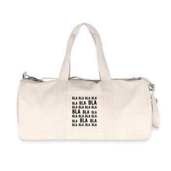 BLA BLA BLA I witzige Geschenkidee für Frauen - Recycelte Canvas-Sporttasche von Stanley/Stella - Naturweiß - Vorne