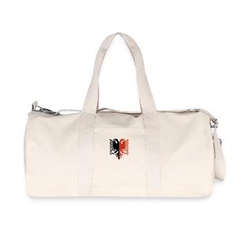 Aigle d’Albanais Rouge-Noir « Dual Pride » - Sac de sport en toile recyclée Stanley/Stella - blanc naturel - Devant