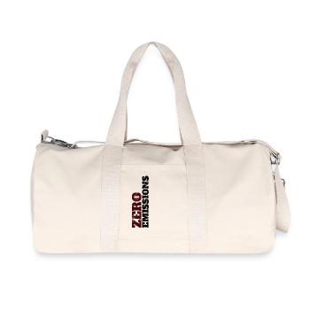 Zero emissions / electric driving / electric car - Recycled Canvas Sports Bag by Stanley/Stella - natural - Front