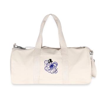 Octopus Magician Vodoo Monster Octopus Squid Ink - Recycled Canvas Sports Bag by Stanley/Stella - natural - Front