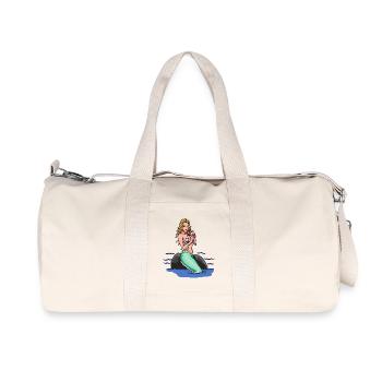 Mermaid Mermaid Fable Fairy Tale Kids Fantasy - Recycled Canvas Sports Bag by Stanley/Stella - natural - Front