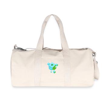 würfel pixel 3d nerd game mind craft Rubix Zauber  - Sac de sport en toile recyclée Stanley/Stella - blanc naturel - Devant