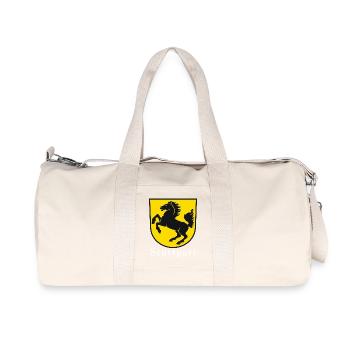 Stuttgart - Recycelte Canvas-Sporttasche von Stanley/Stella - Naturweiß - Vorne
