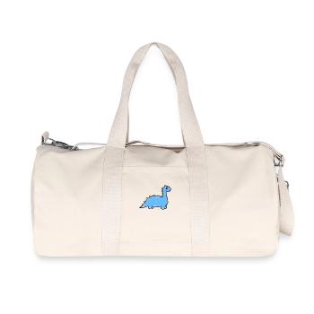dinosaure - Sac de sport en toile recyclée Stanley/Stella - blanc naturel - Devant