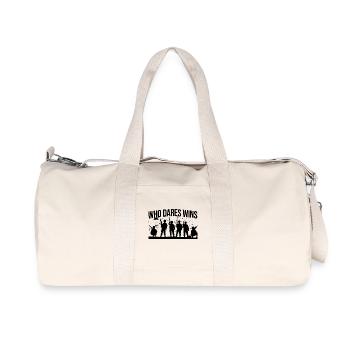 Who Dares Wins – Elite Military Silhouettes - Recycled Canvas Sports Bag by Stanley/Stella - natural - Front