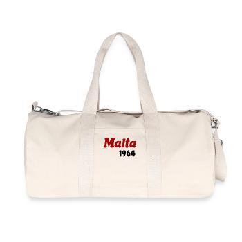 Malta 1964 - Recycled Canvas Sports Bag by Stanley/Stella - natural - Front