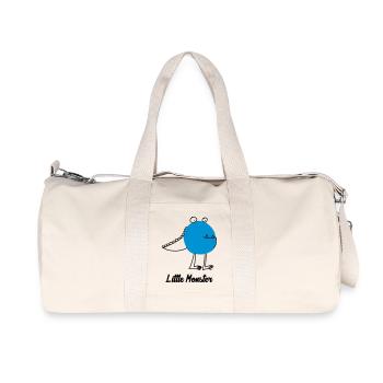 Little Monster / Baby / Bébé / Humor / Halloween - Recycelte Canvas-Sporttasche von Stanley/Stella - Naturweiß - Vorne