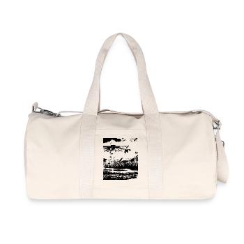 Angelus Fantasy Black Art Design - Recycled Canvas Sports Bag by Stanley/Stella - natural - Front
