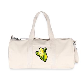 Smiley Corn Ear - Recycled Canvas Sports Bag by Stanley/Stella - natural - Front