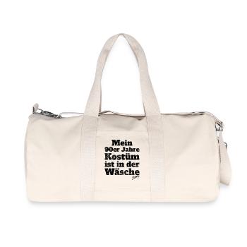 Mein 90er Jahre Kostüm In Der Wäsche Motto Party - Recycelte Canvas-Sporttasche von Stanley/Stella - Naturweiß - Vorne