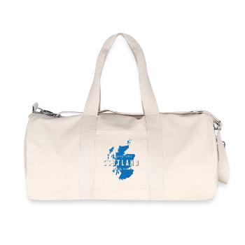 Écosse: endroit préféré, personnes préférées - Sac de sport en toile recyclée Stanley/Stella - blanc naturel - Devant